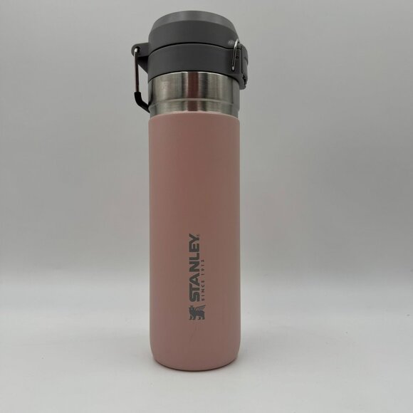 Stanley Grey/Pink Stainless Steel Quick-Flip Water Bottle - Picture 1 of 9
